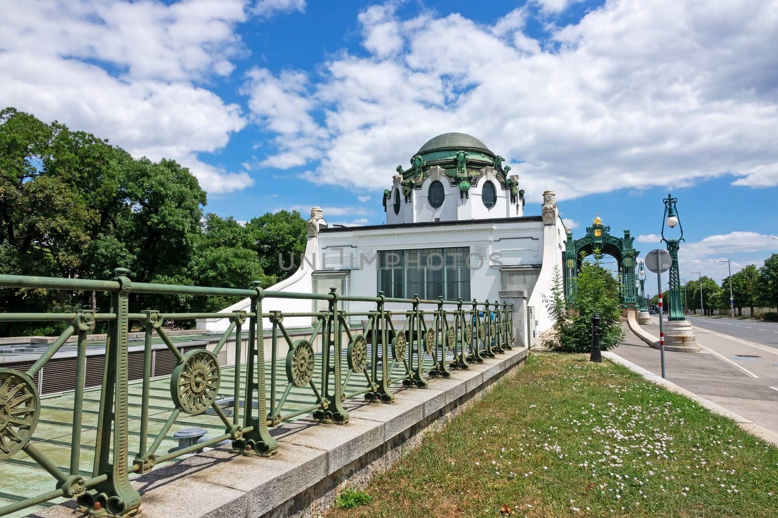 Otto Wagner Hofpavillon Hietzing,underground station with Art Nouveau architecture