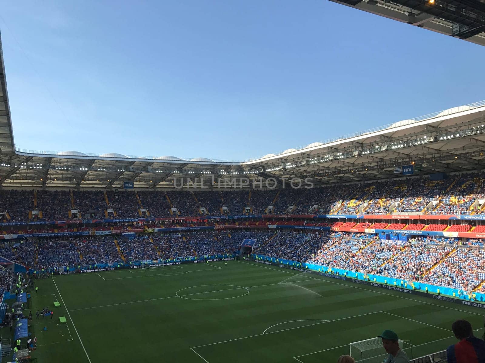 A general view of the Rostov Arena Stadium, Rostov-on-Don as the game is about to start the match Uruguay - Saudi Arabia, June 20, 2018
