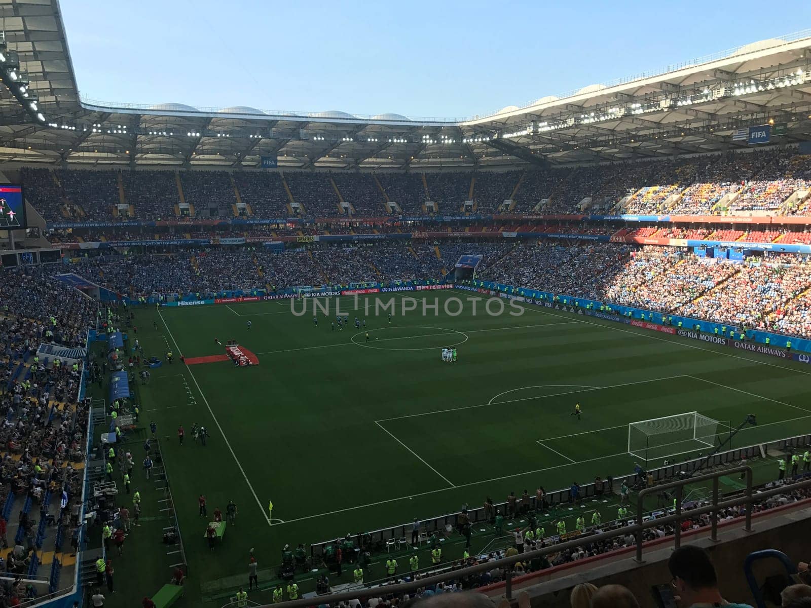 A general view of the Rostov Arena Stadium, Rostov-on-Don as the game is about to start the match Uruguay - Saudi Arabia, June 20, 2018