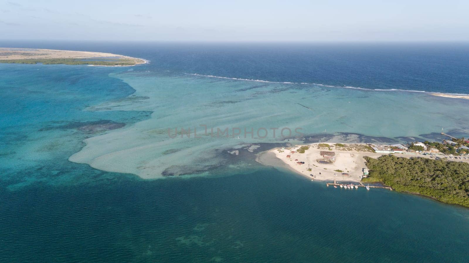 Bonaire island Caribbean sea coast lagoon
