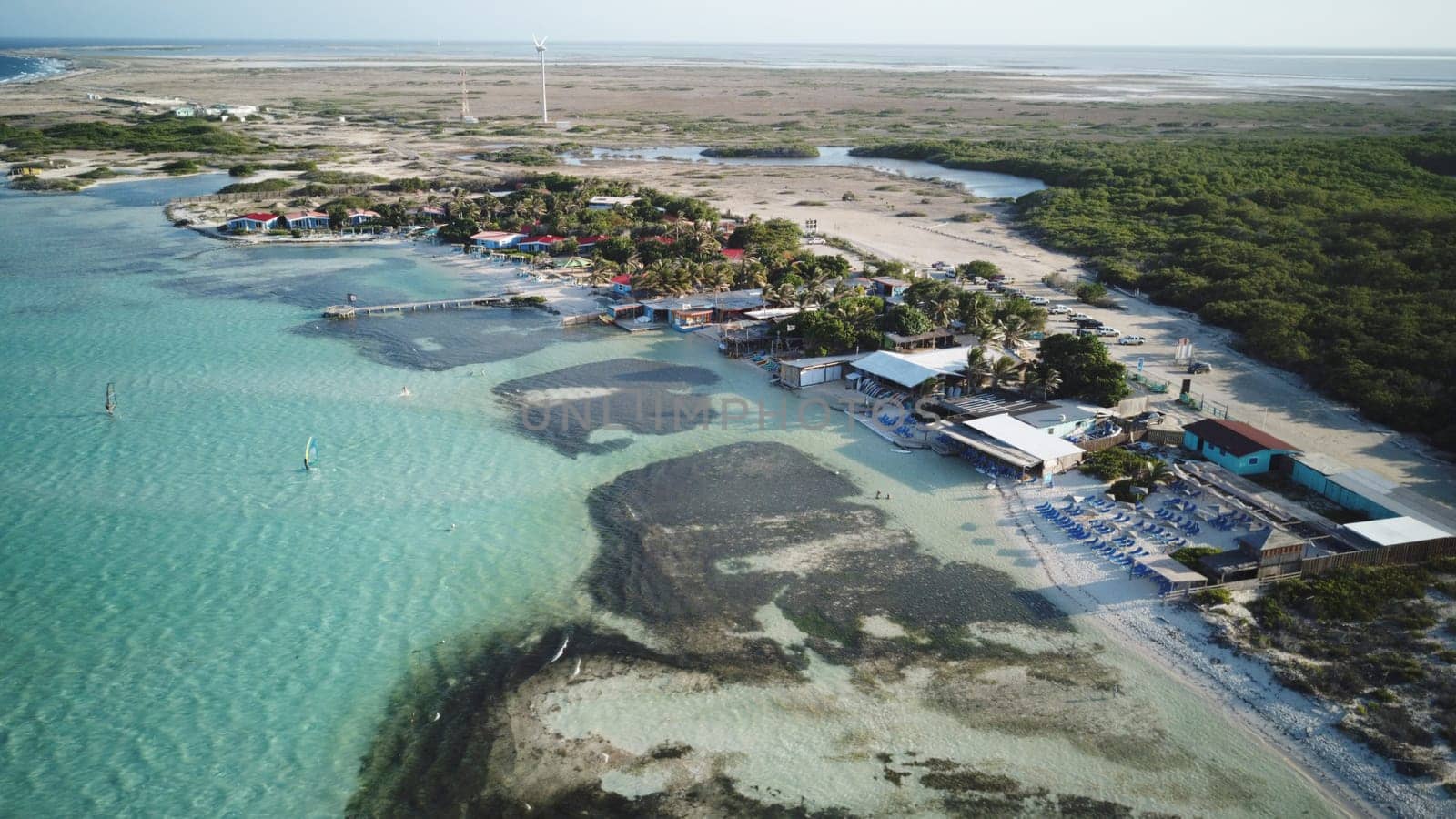 Bonaire island Caribbean sea coast lagoon
