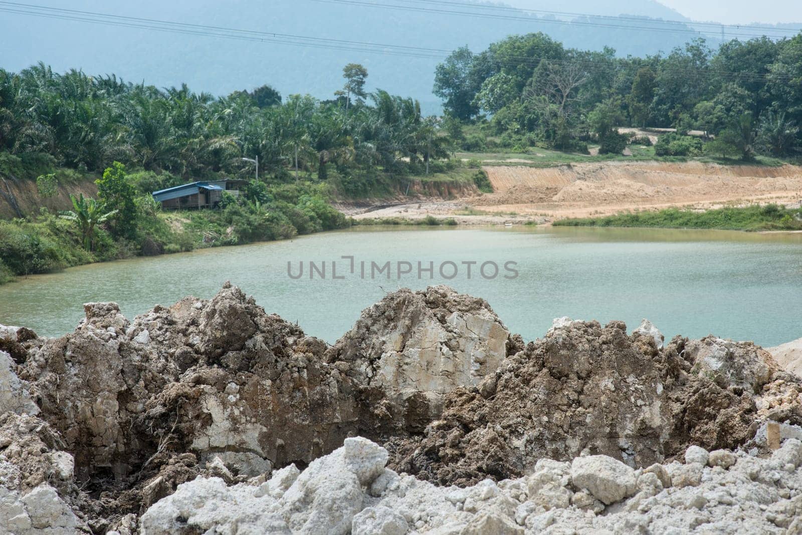 Tailing ponds in Malaysia.