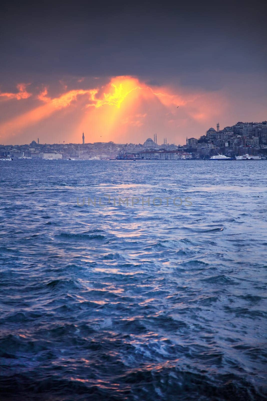 an image of Istanbul at sunset