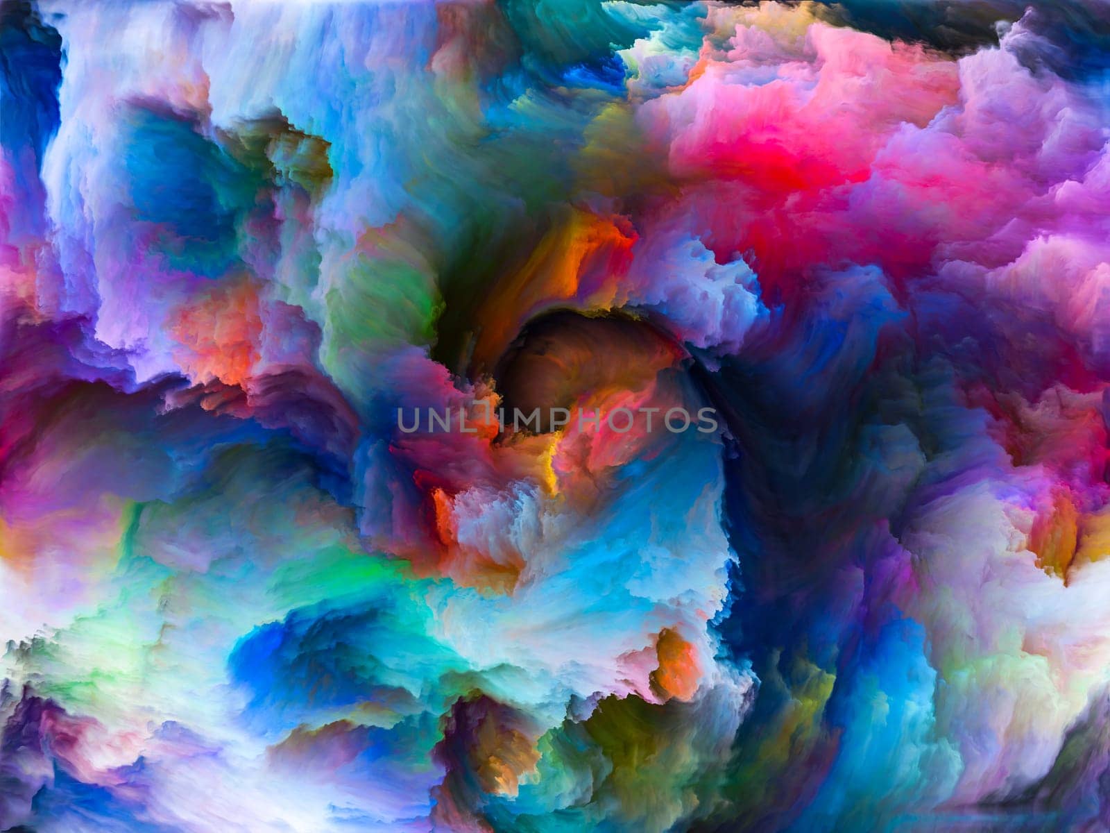 Abstract Background series. Backdrop composed of Color and movement on canvas and suitable for use in the projects on art, creativity and imagination