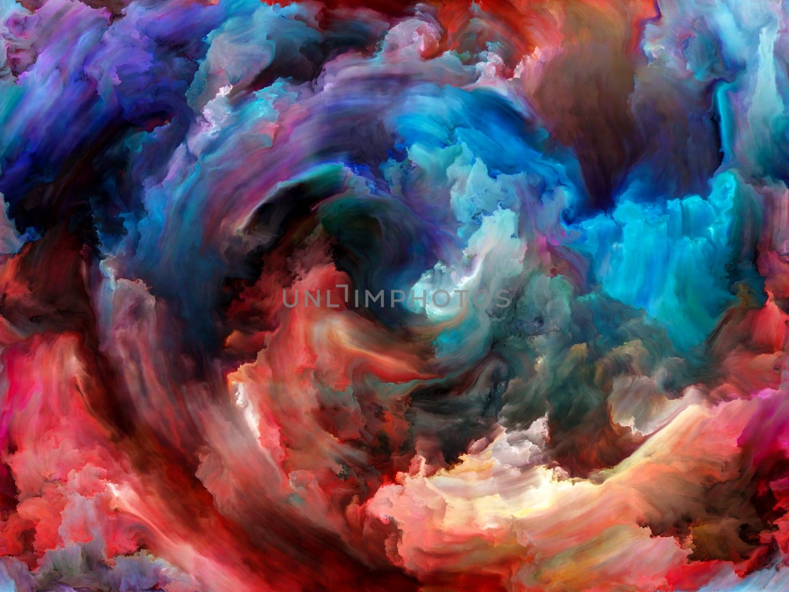 Vortex Twist and Swirl series. Design made of color and movement on canvas to serve as backdrop for projects related to art, creativity and imagination