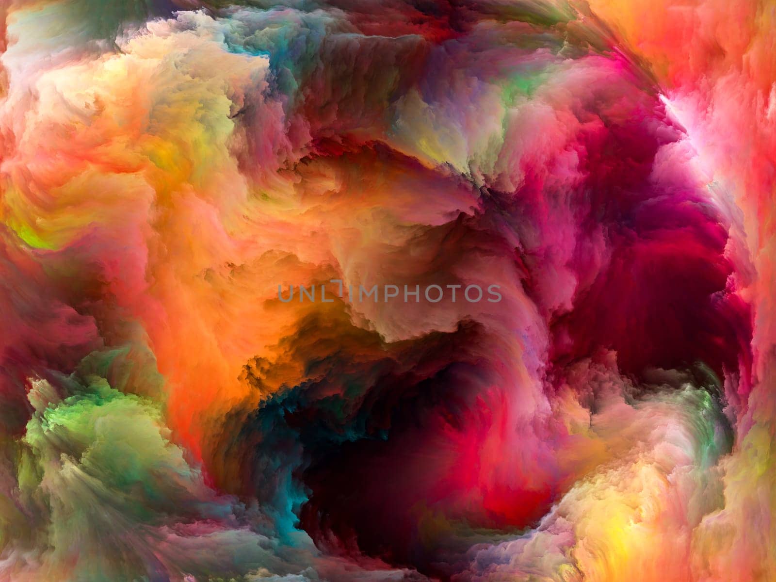 Abstract Background series. Backdrop of Color and movement on canvas on the subject of art, creativity and imagination