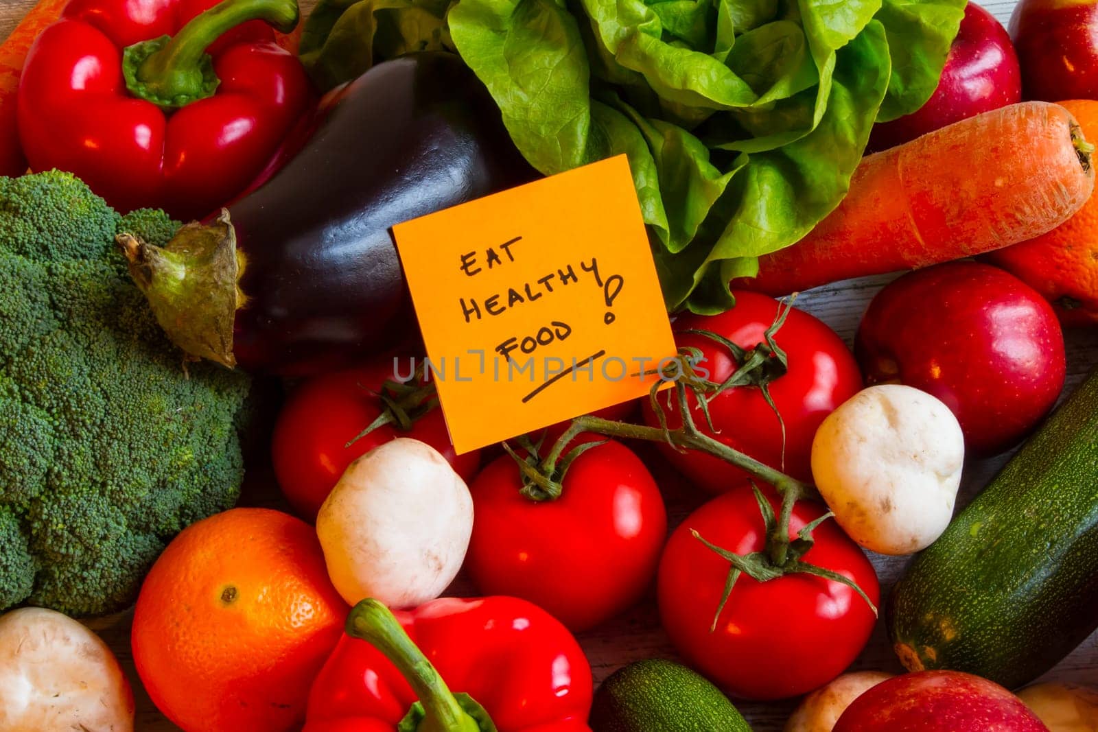 Eat healthy food,  vegetables and fruits background.