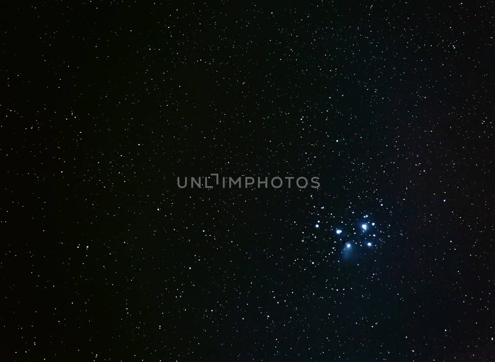 120 second exposure of the Pleiades at a focal length of 200mm