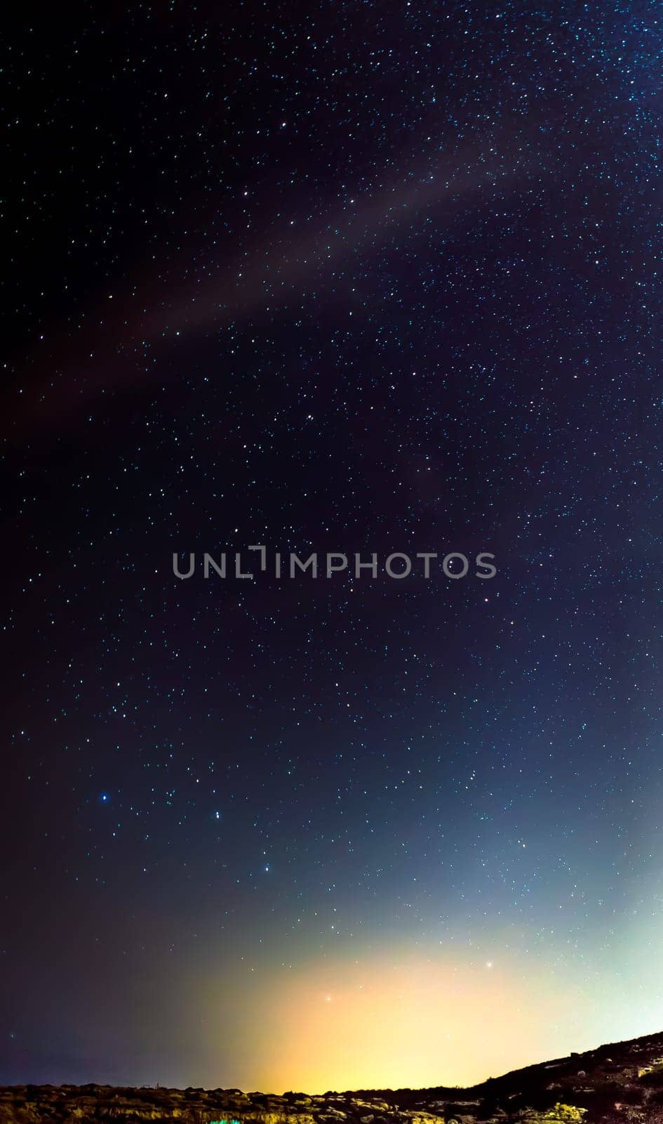 Ursa Major rises up through an August sky in Malta.
