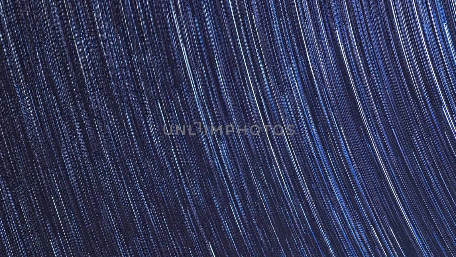 Extreme long exposure image showing star trails around the Polar Star or Polaris.
