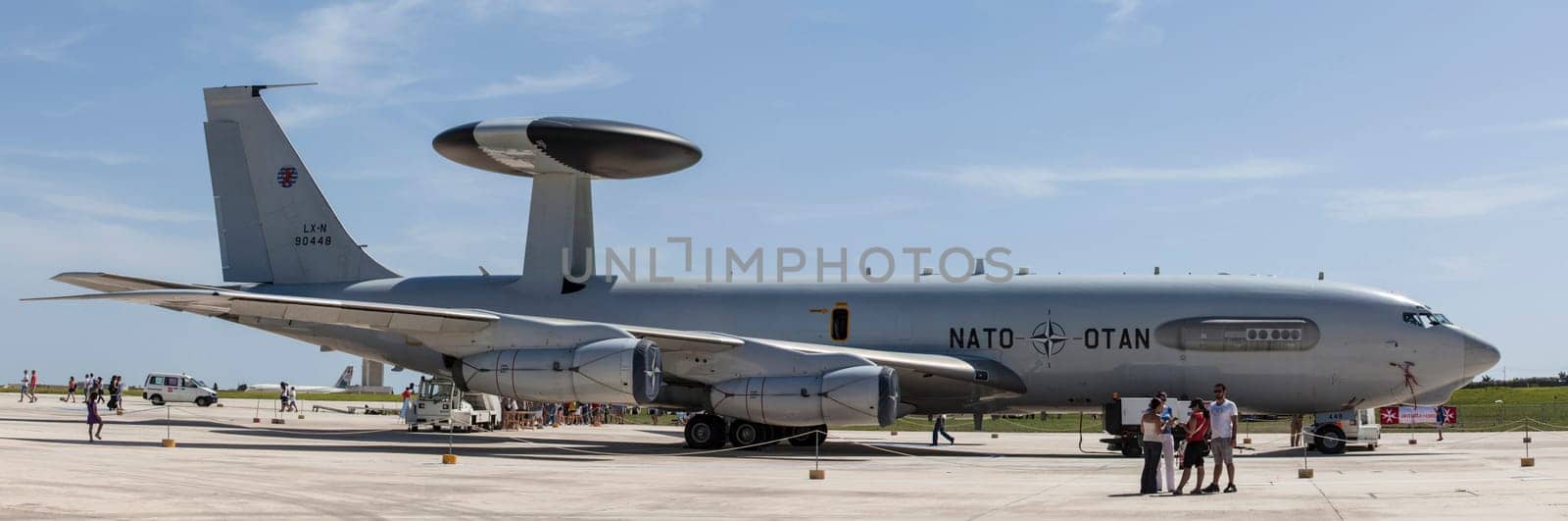 LUQA, MALTA - 25 SEP - NATO Boeing E3A Sentry during the Malta International Airshow 2011