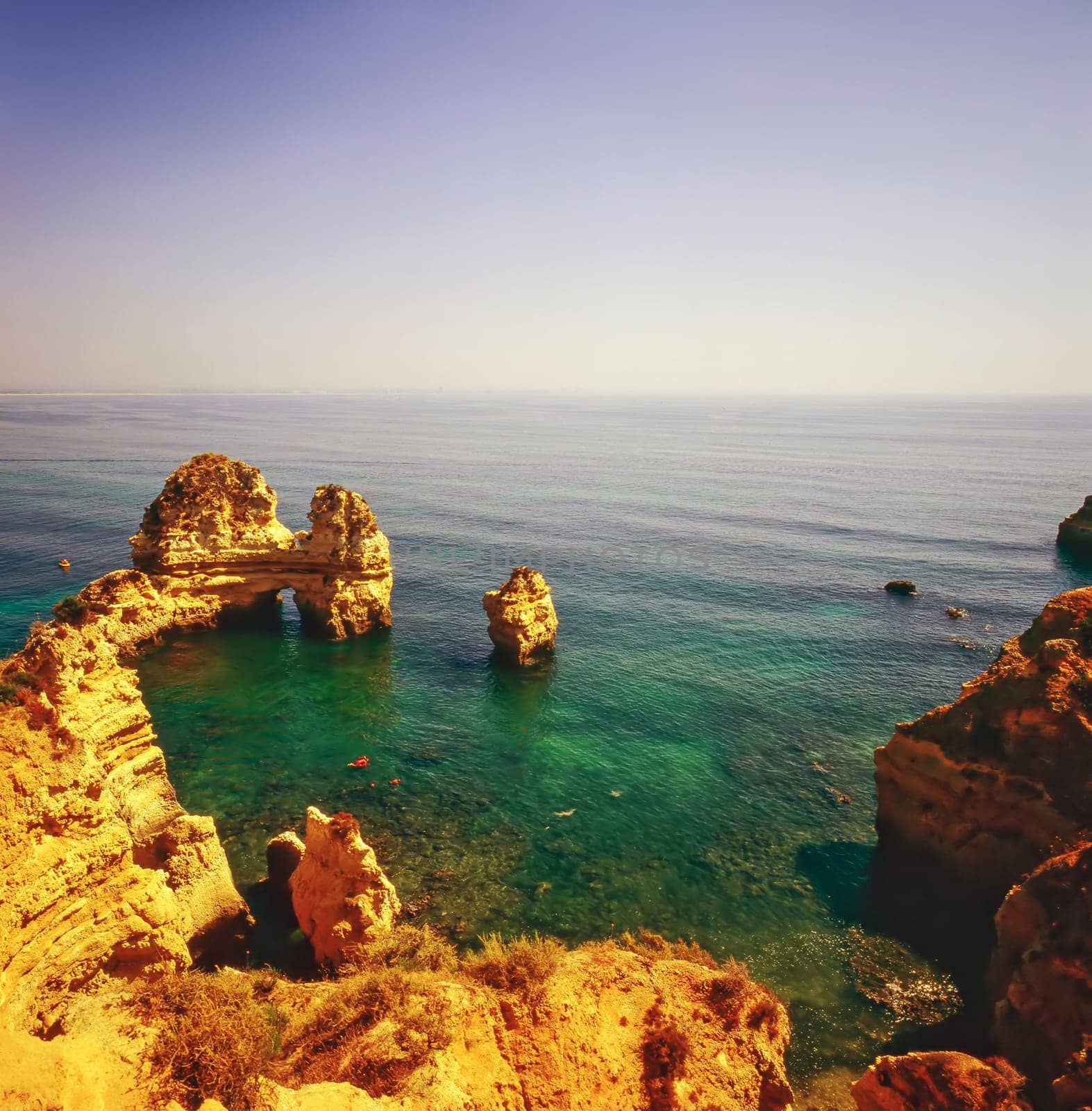 Coast of Algarve in Portugal