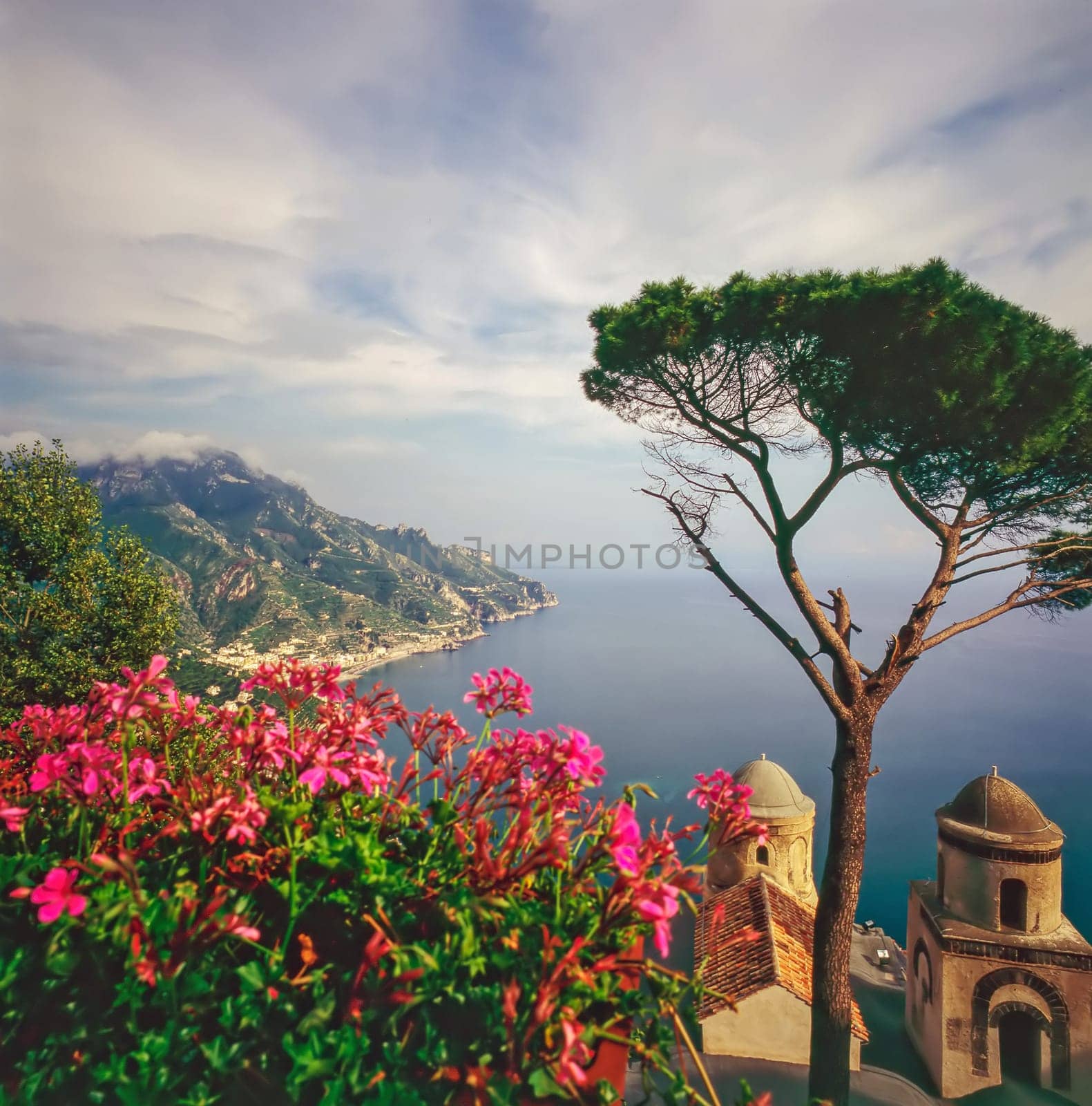 Ravello on Coast of Amalfi in Italy