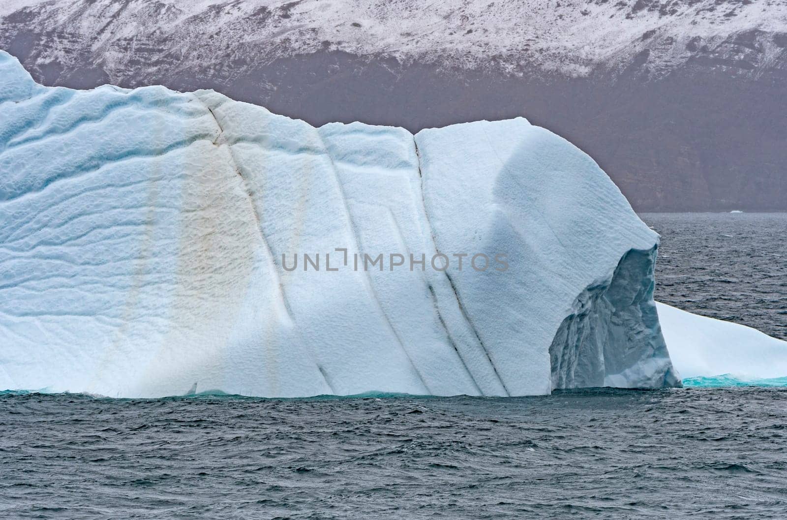 Details of a Freshwater Iceberg along a Remote Coast of Greenland along the Nugssuaq Peninsula