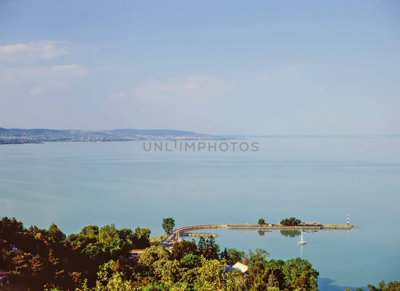 Pier on Lake Balaton in Hungary