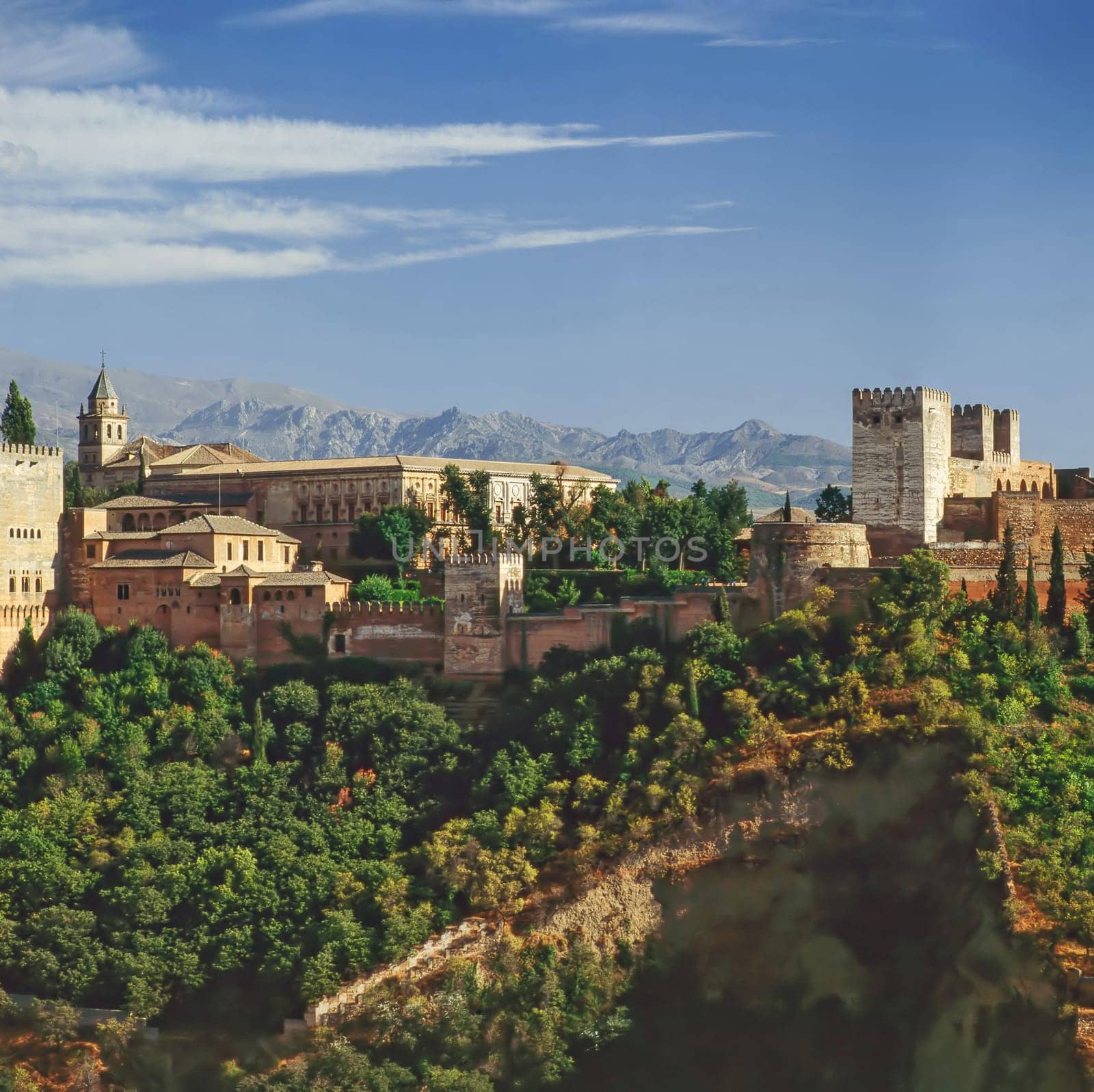 Castle Alhambra in Granada,  Spain