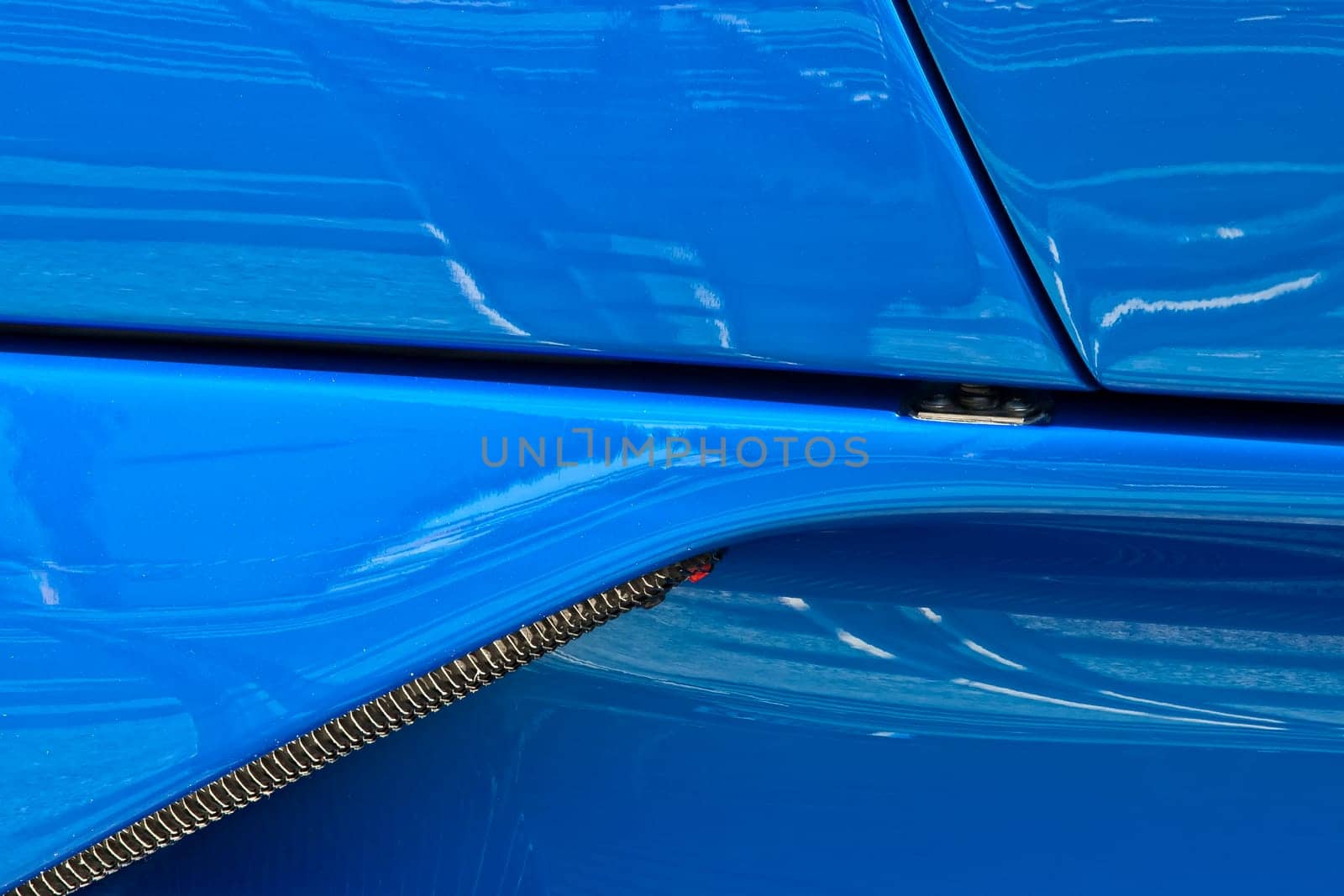 Abstract detail from a supercar showing the intricate aerodynamics