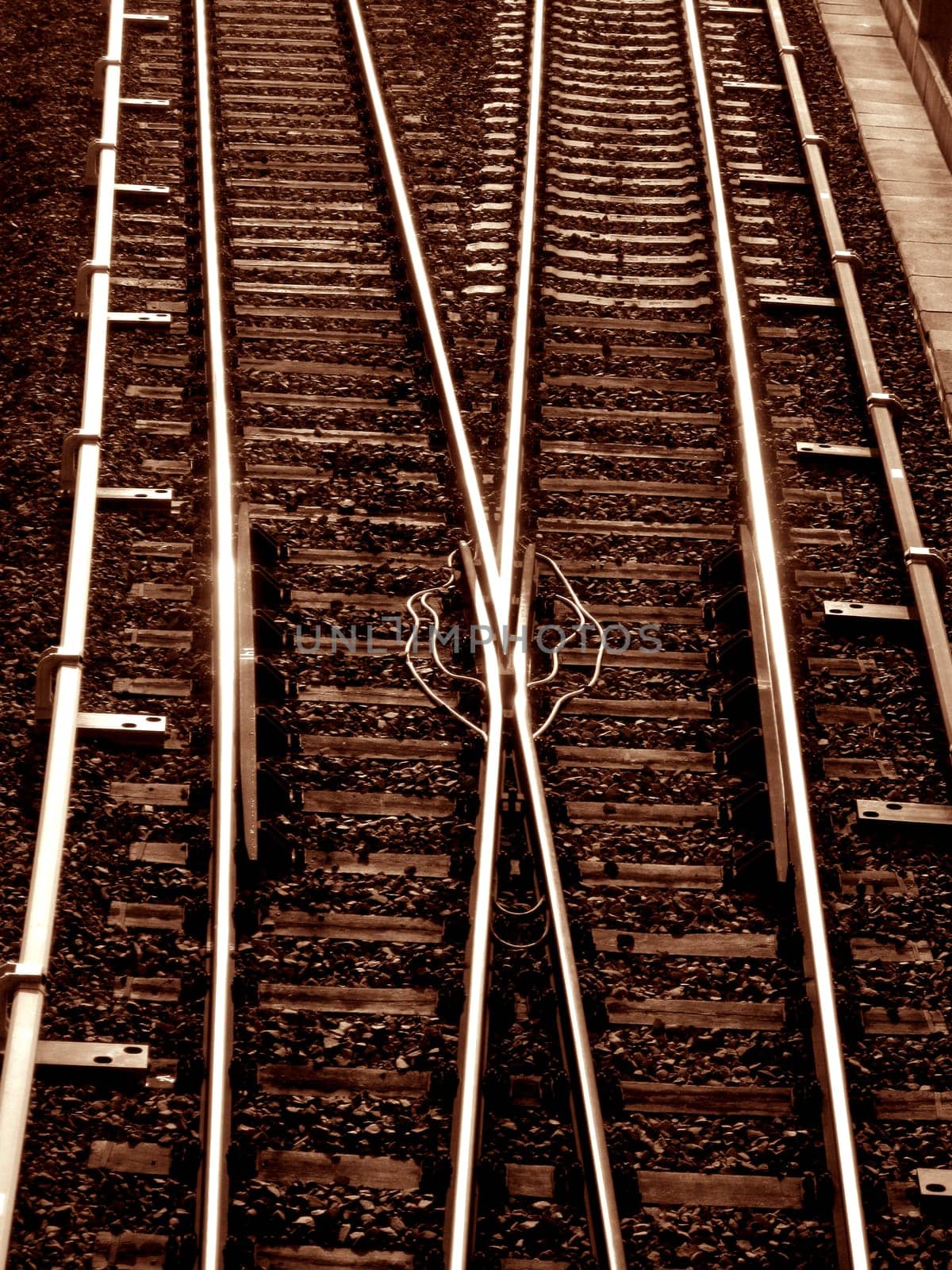 an image of iron railroad