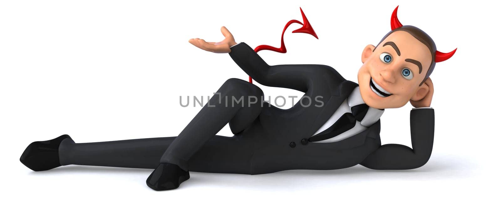 Fun businessman