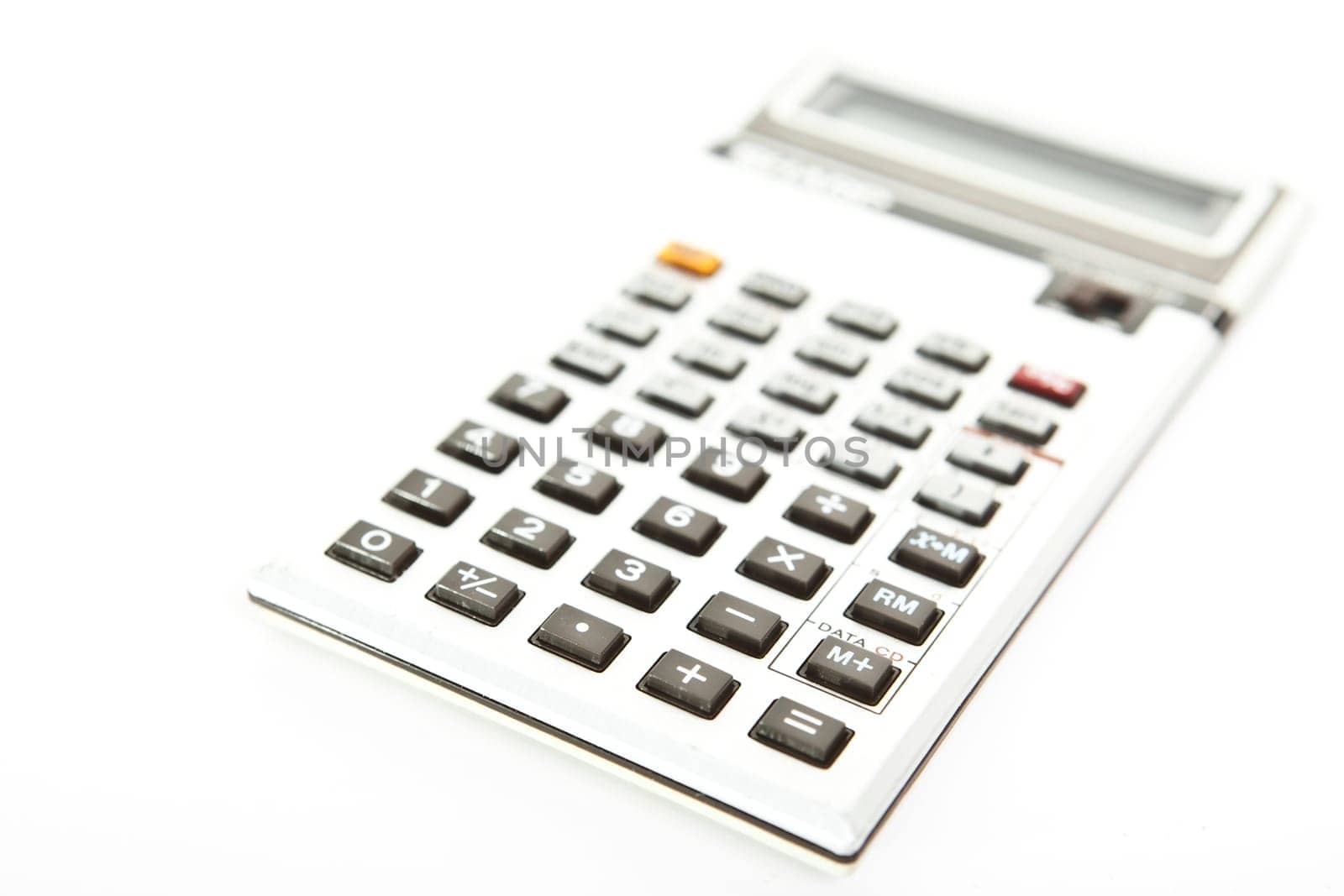 Retro scientific calculator over a white background