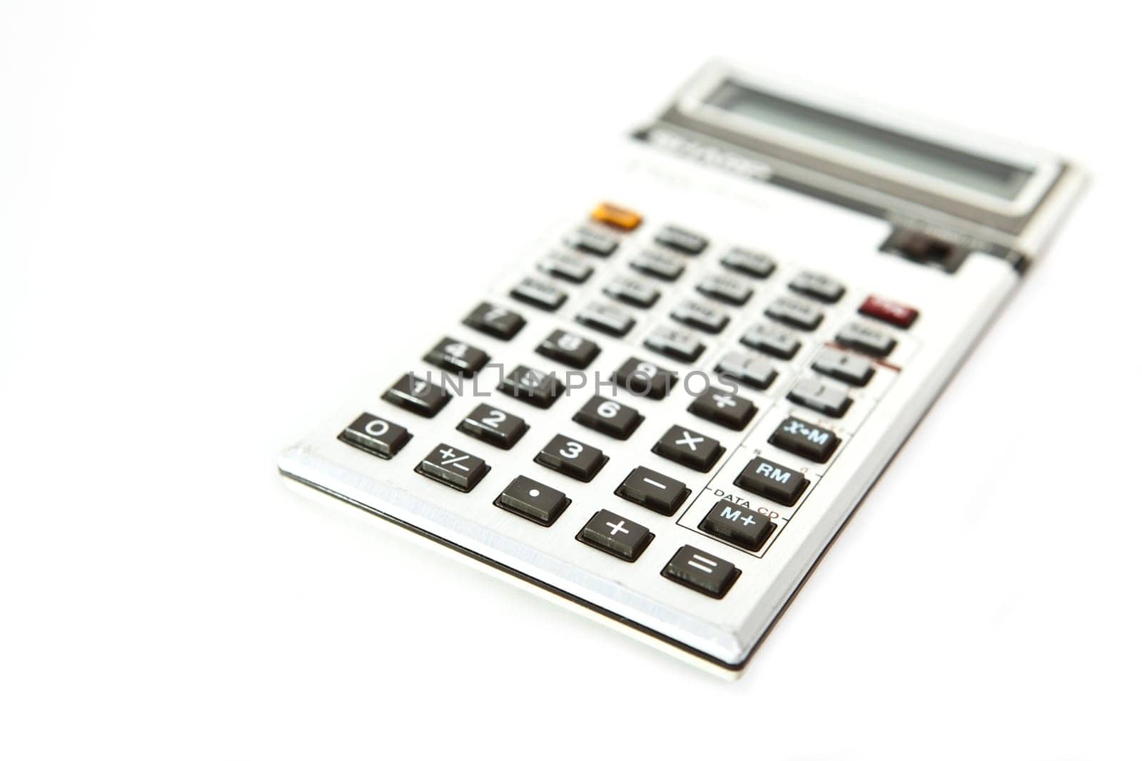 Retro scientific calculator over a white background