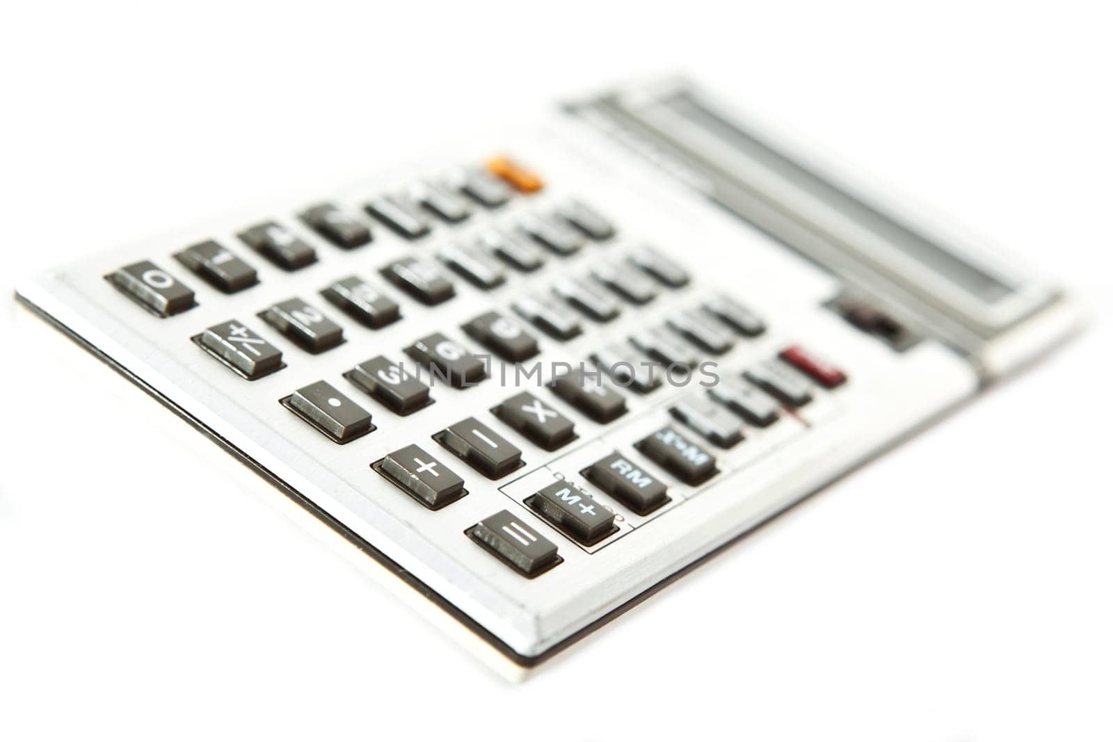 Retro scientific calculator over a white background
