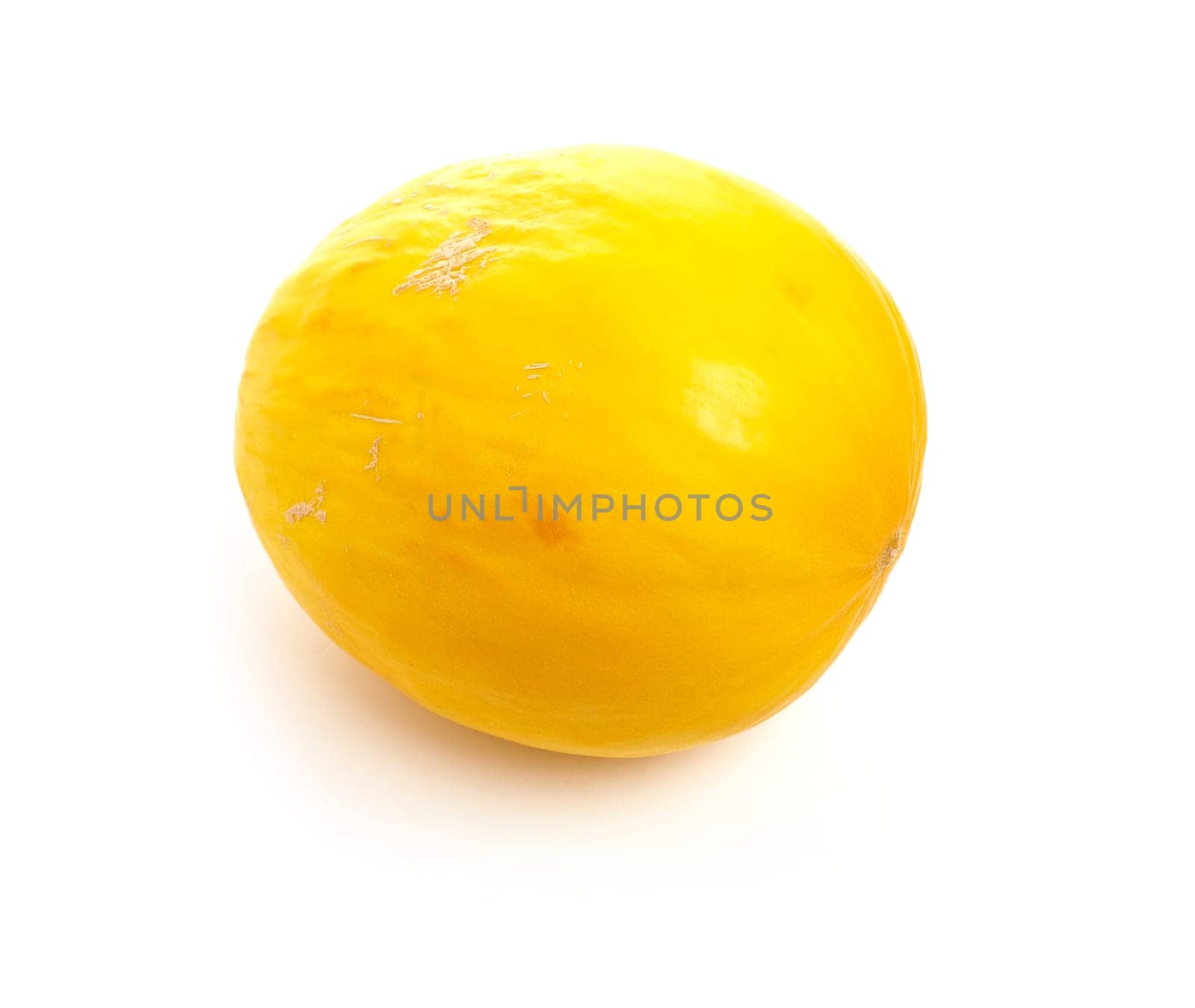 Fresh tasty honey melonon a white studio background