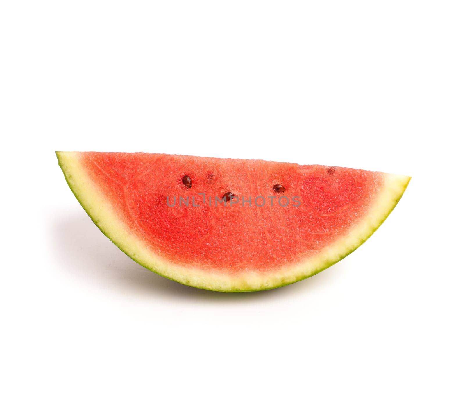 Piece of fresh organic watermelon on a white studio background, healthy eating or diet concept