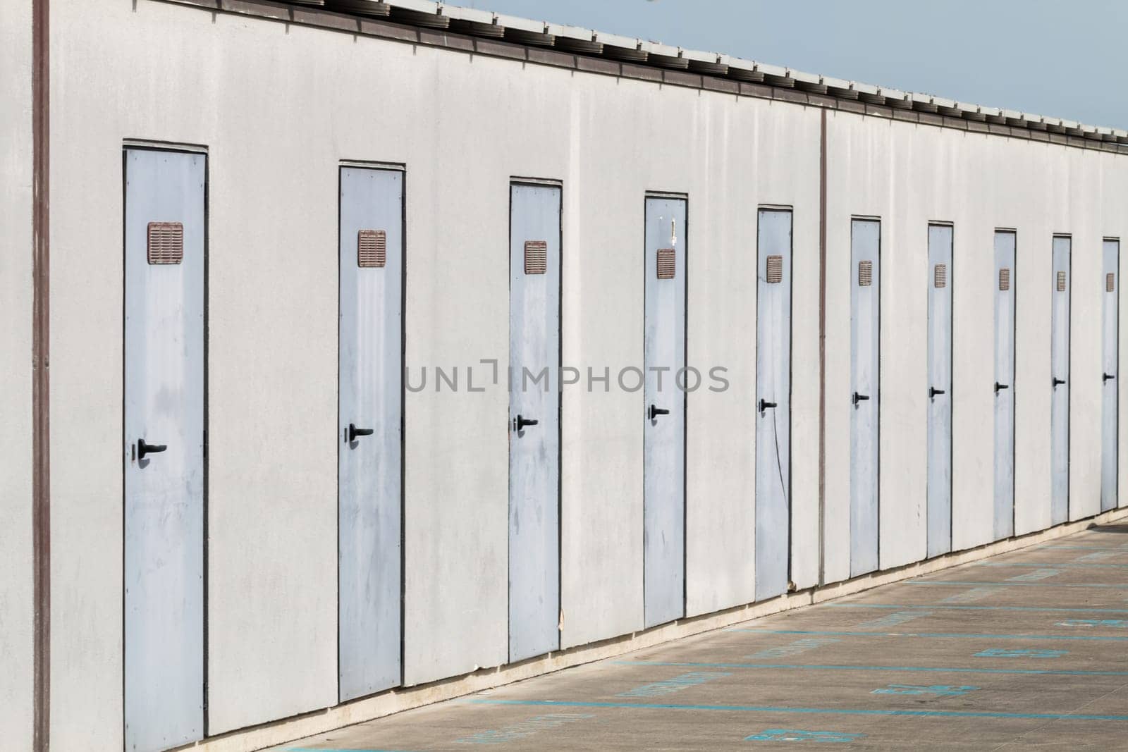 Group of warehouses for rent on wharf