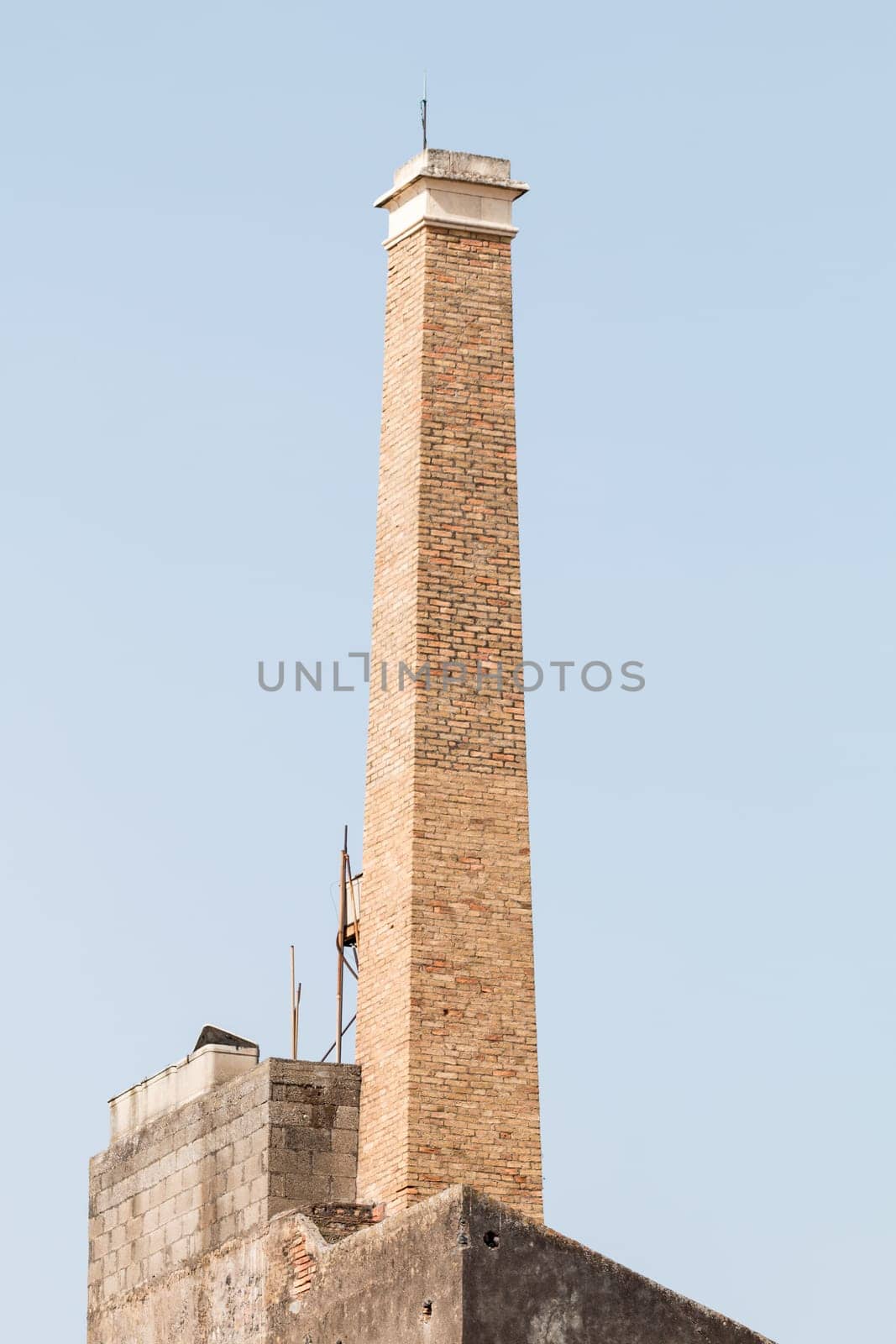 Old tower of the ancient distillery in Sicily
