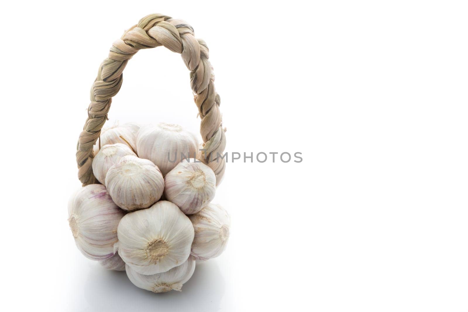 Garlic isolated on white background