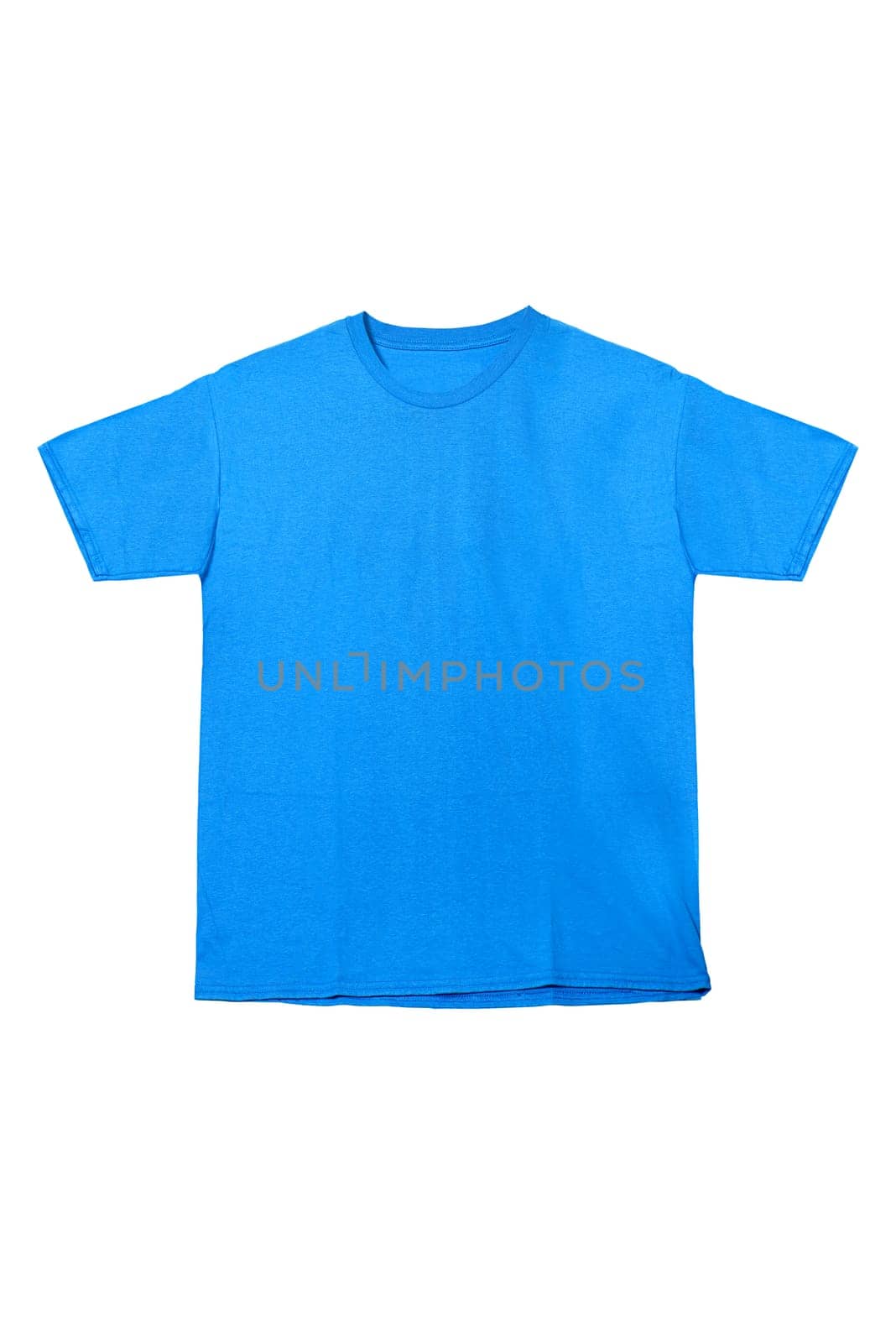 Blue clothes isolated over white background