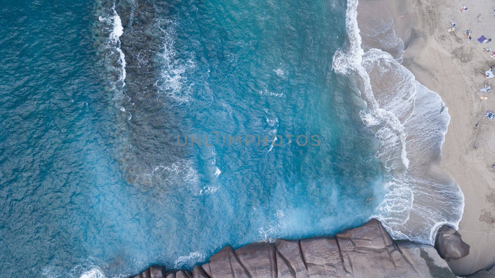Aerial view of Tenerife island Canary Spain Atlantic ocean drone top view