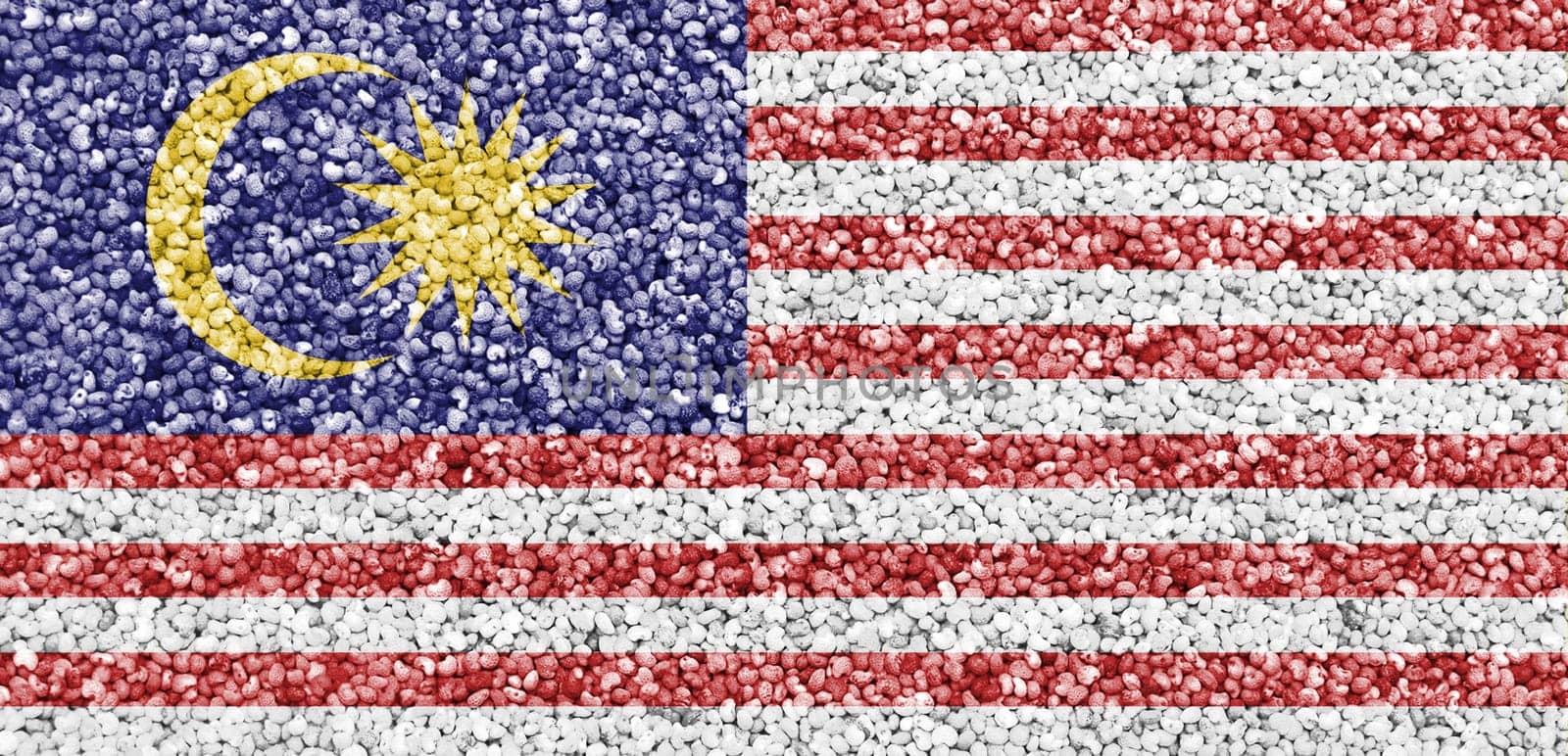 Flag of Malaisia on texture