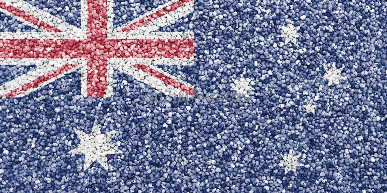 Flag of Australia on texture