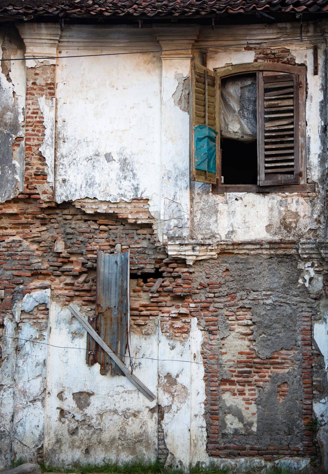 Ruin of traditional house in Semarang.