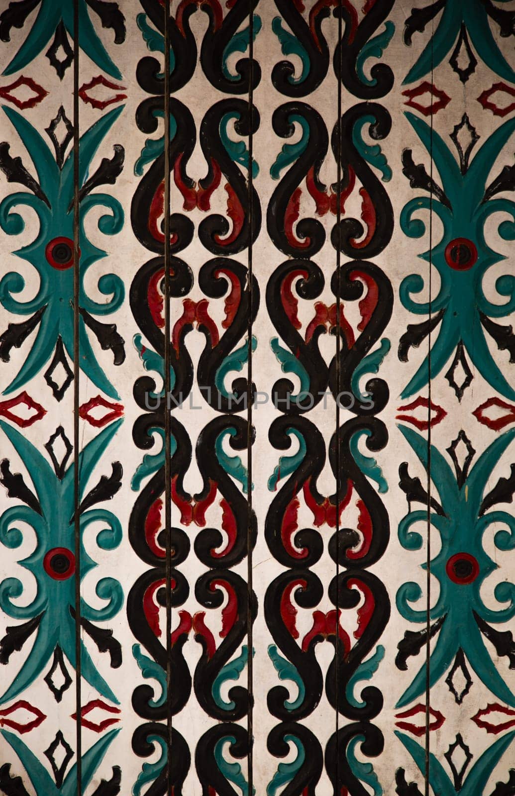 Dayak traditional pattern, Kalimantan, Indonesia.