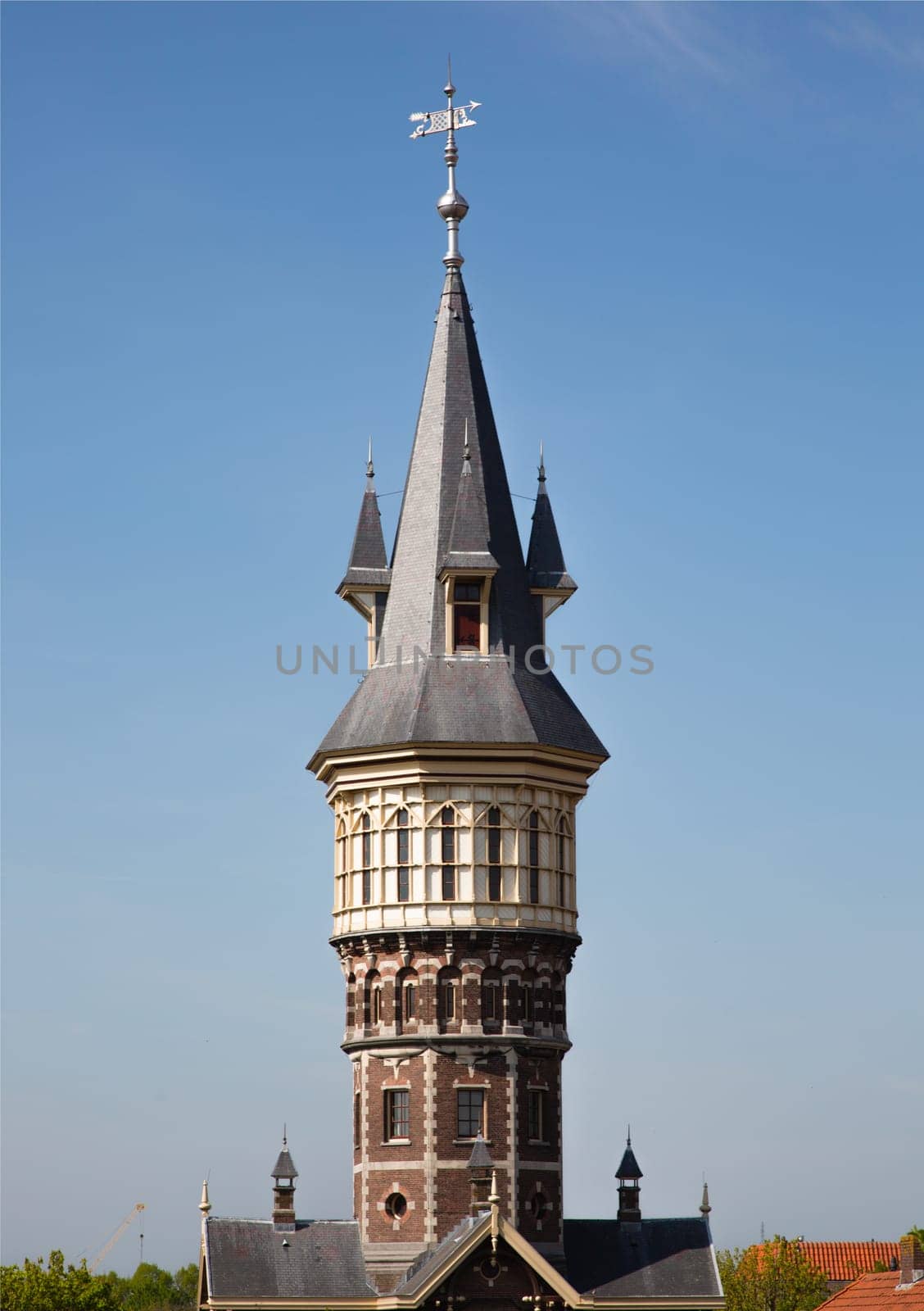 Water tower of Schoonhoven in the Netherlands.