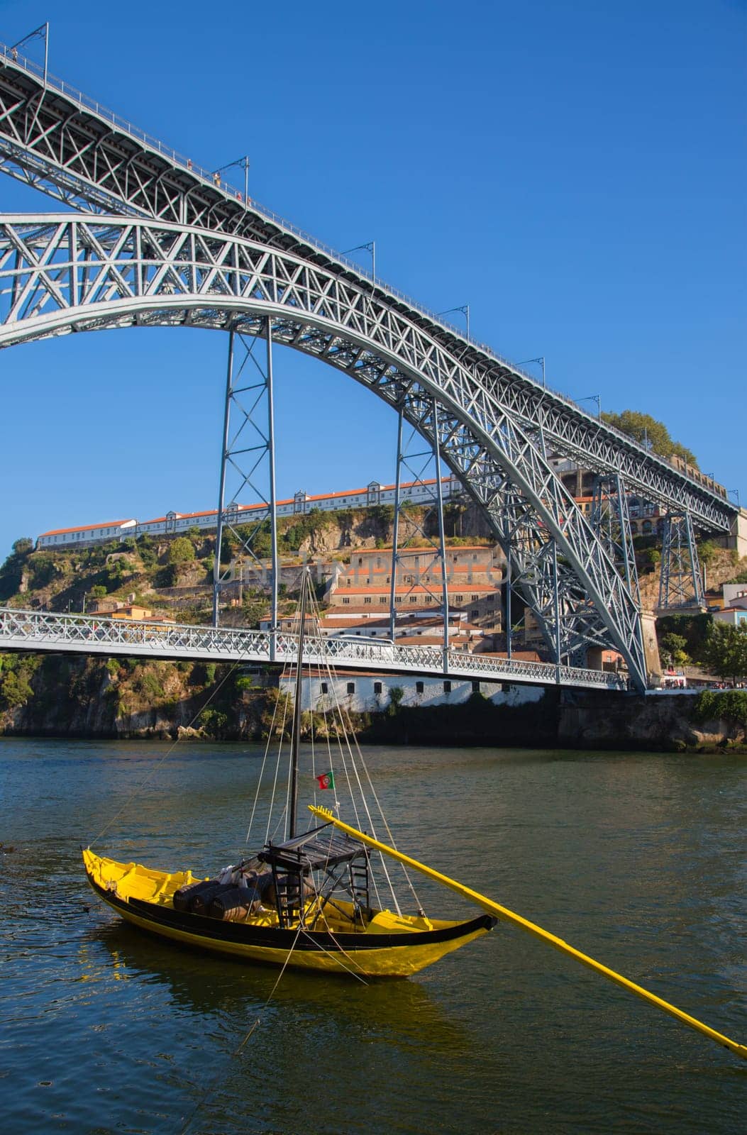 Dom Luis I bridge in Porto, Portugal.