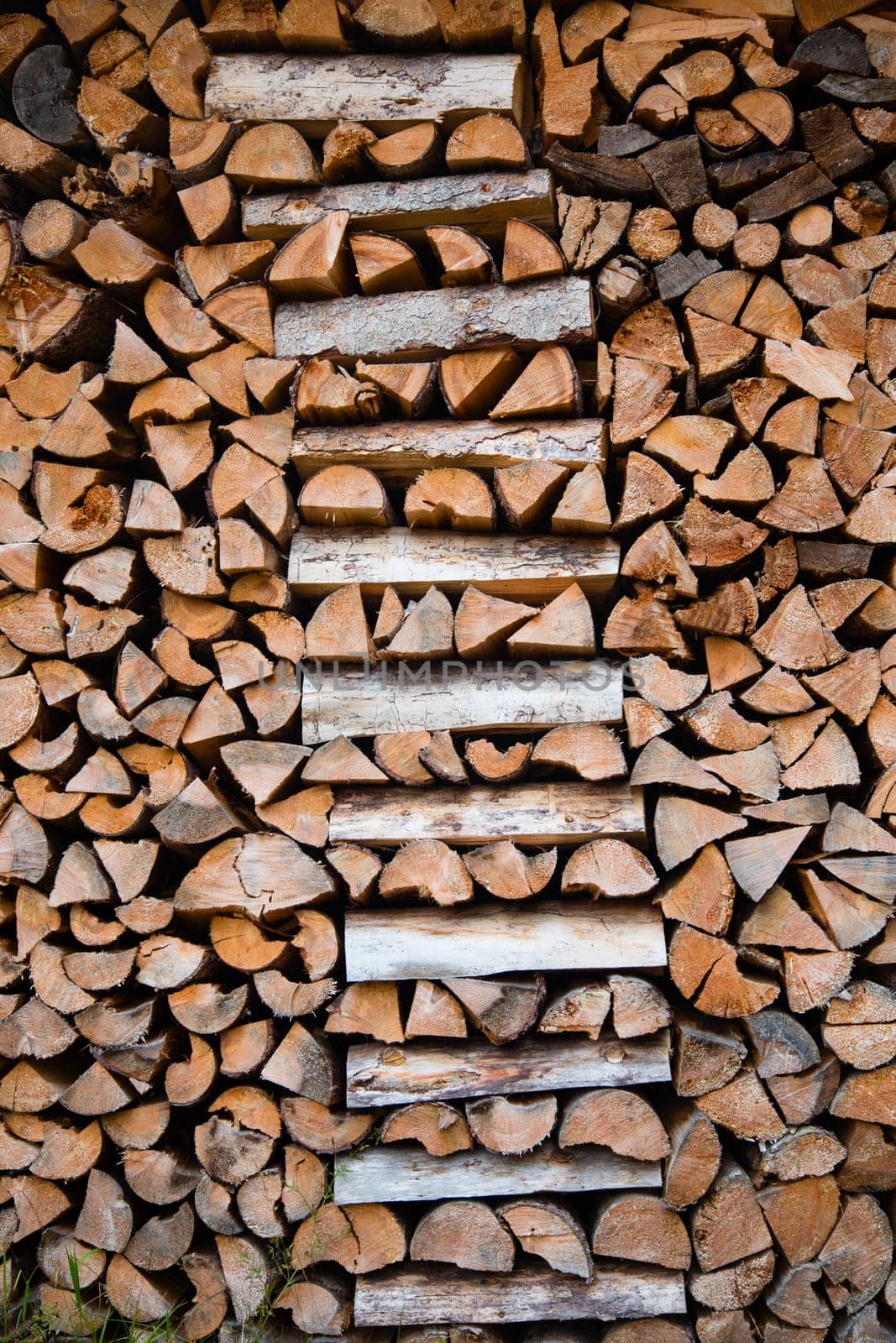 Pile of firewood in Austria..