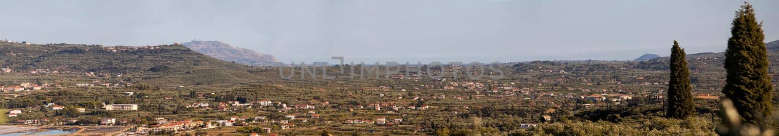 Panoramic view on Zakynthos island Greece