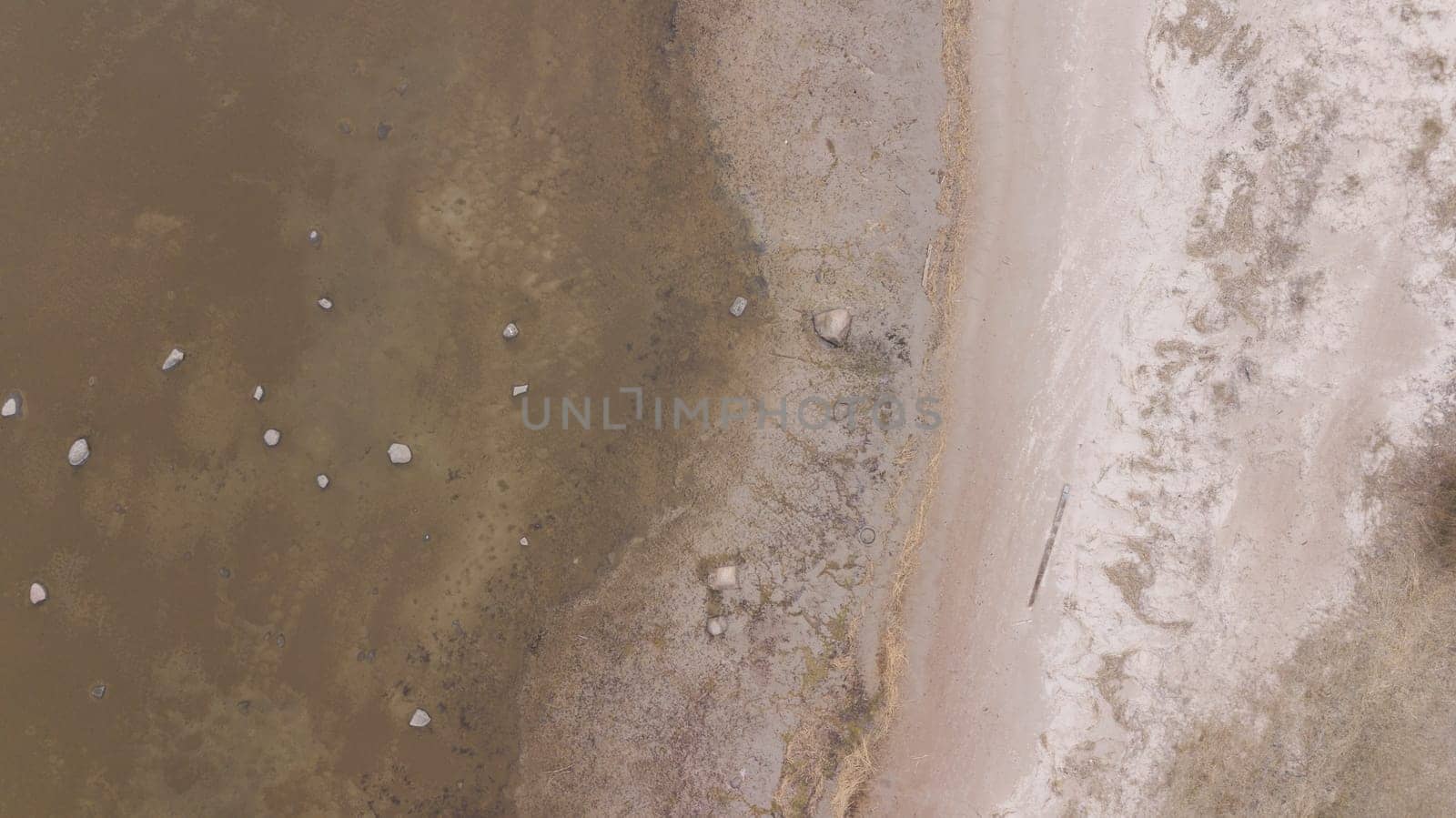Roja Latvia Baltic Sea Seaside Aerial drone top view