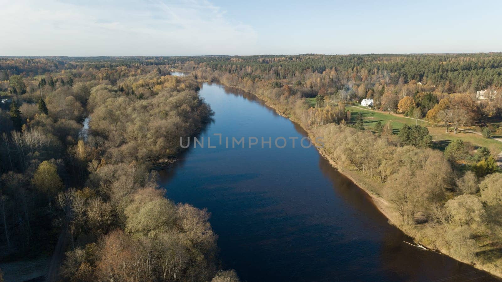 Parnu Estonia  Baltic Sea Seaside Aerial drone top view