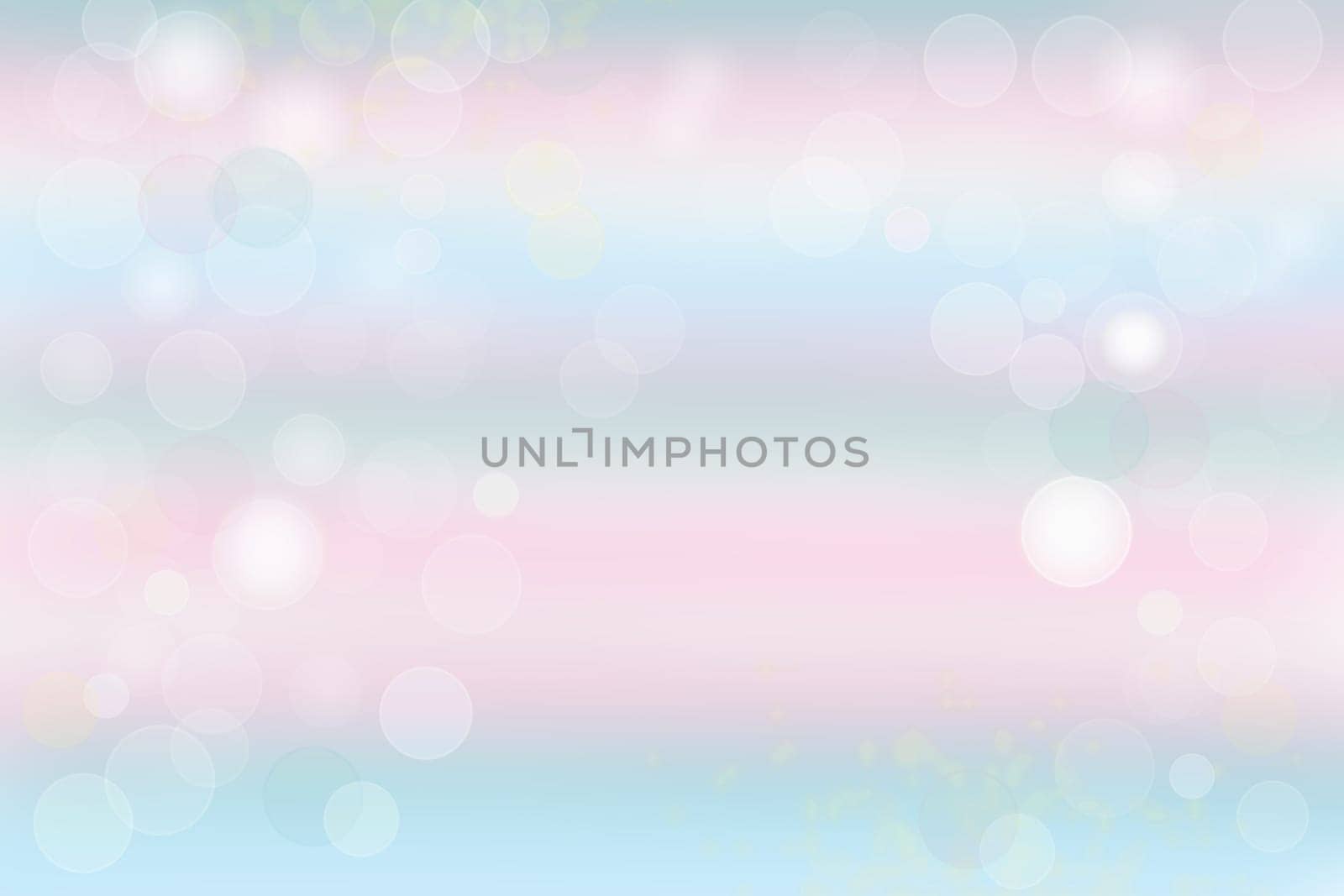 Abstract colorful pastel bokeh background texture with bright soft color circles. Space for your text.