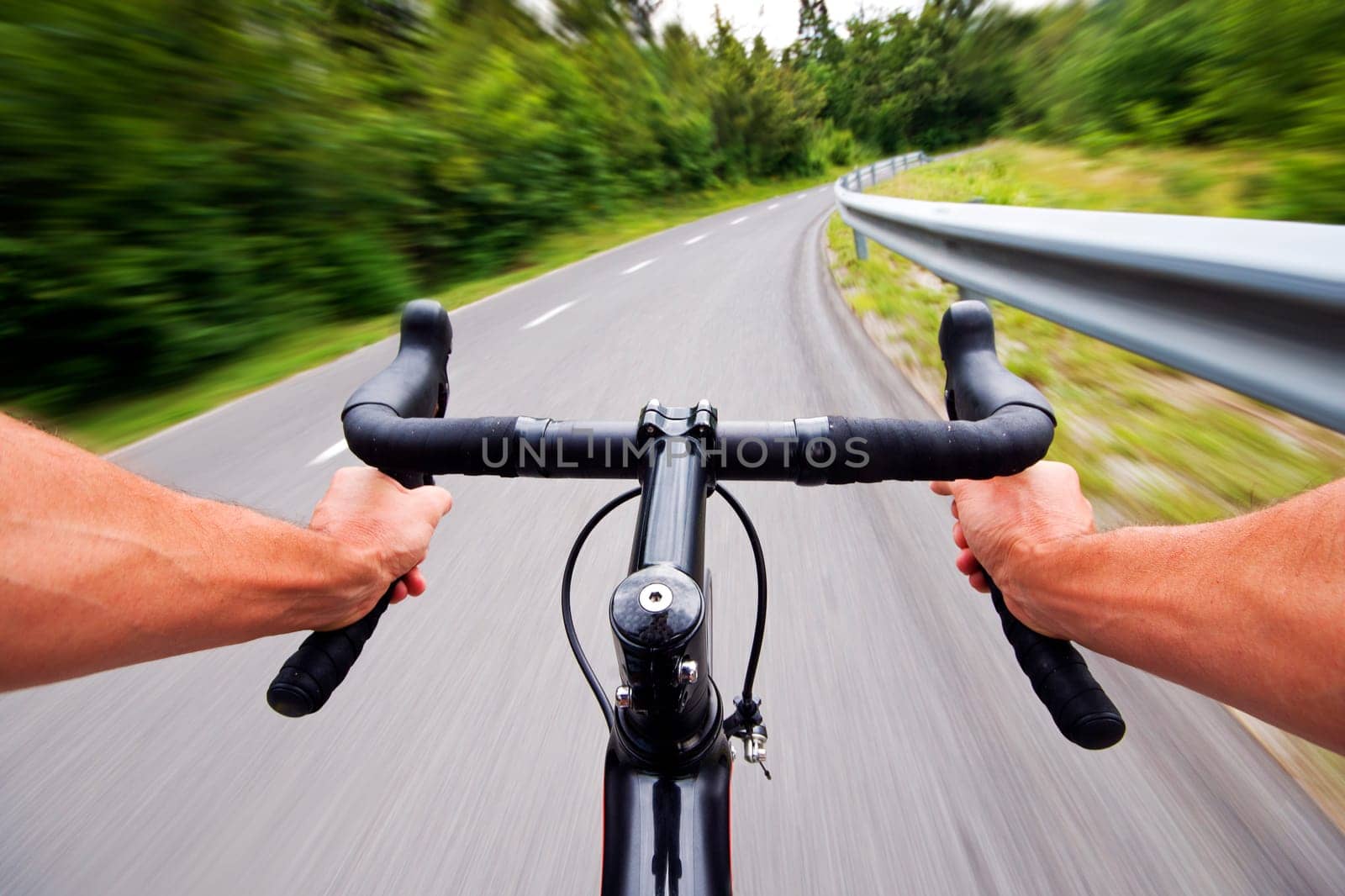 Road cycling wide angle speed shoot - exclusive images