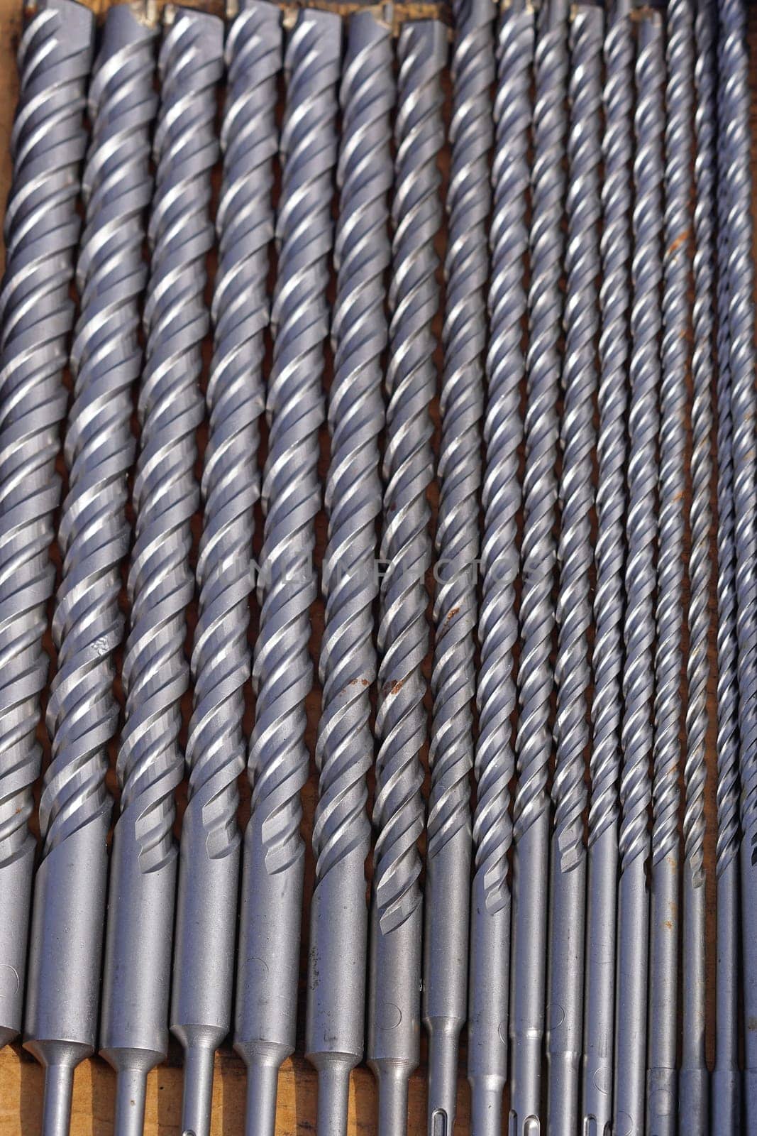 Big collection of various sizes long drills tools