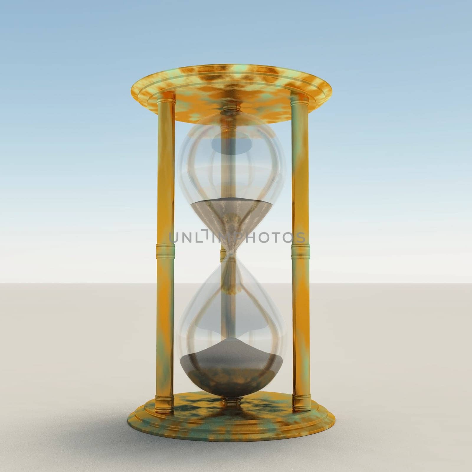 3d render. Hourglass.