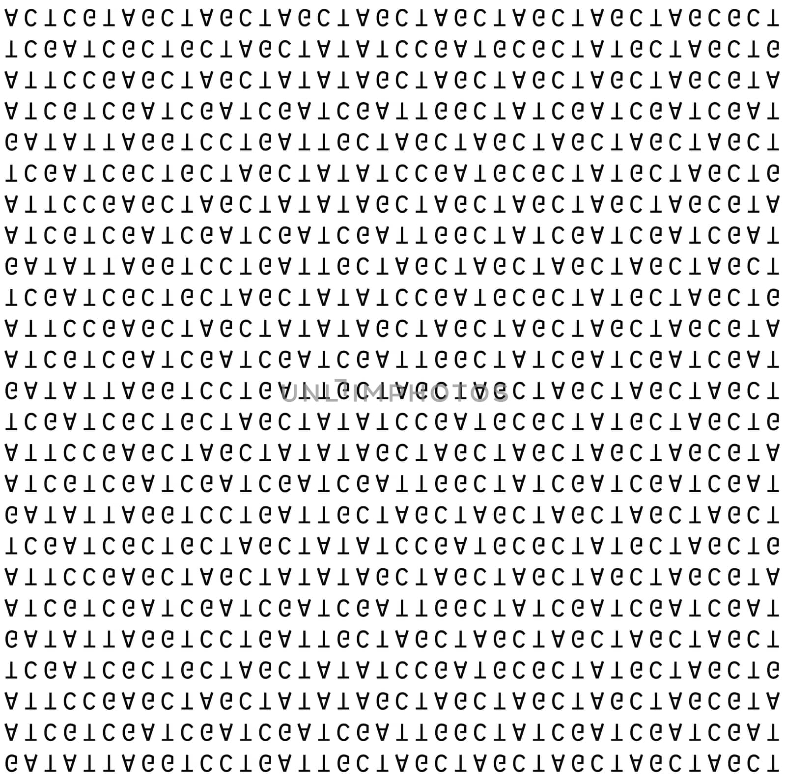 DNA letter code.
