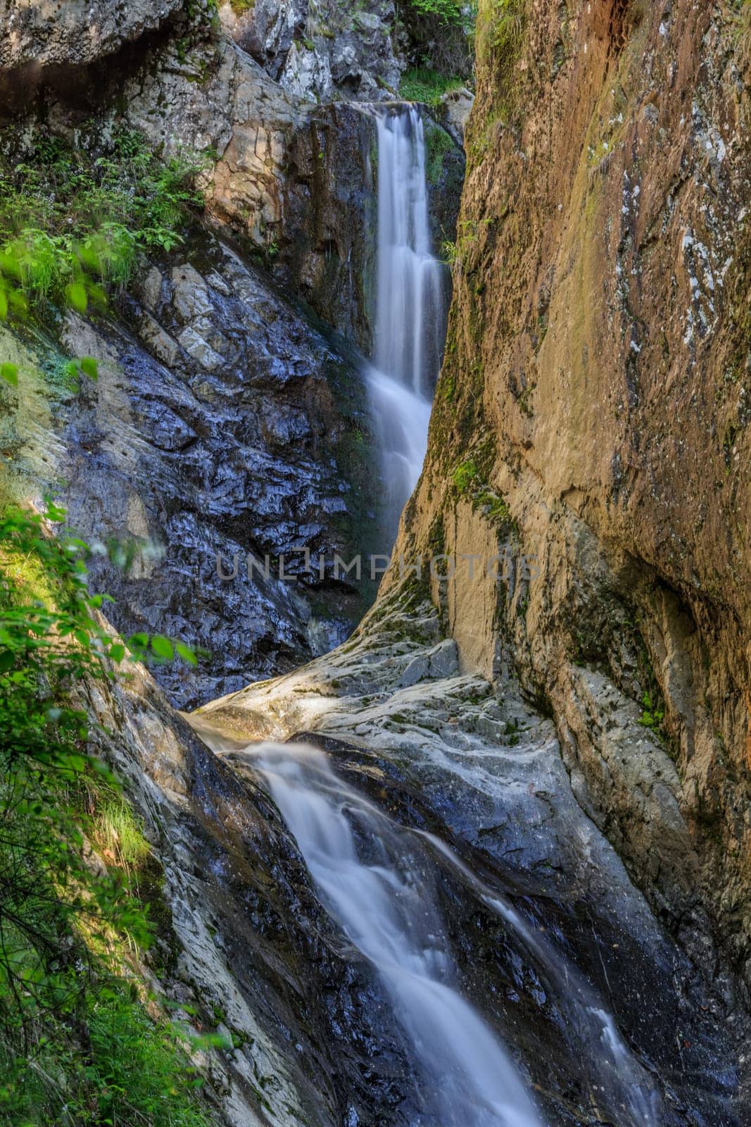 landscape with Valea lui Stan canyon and river in Romania
