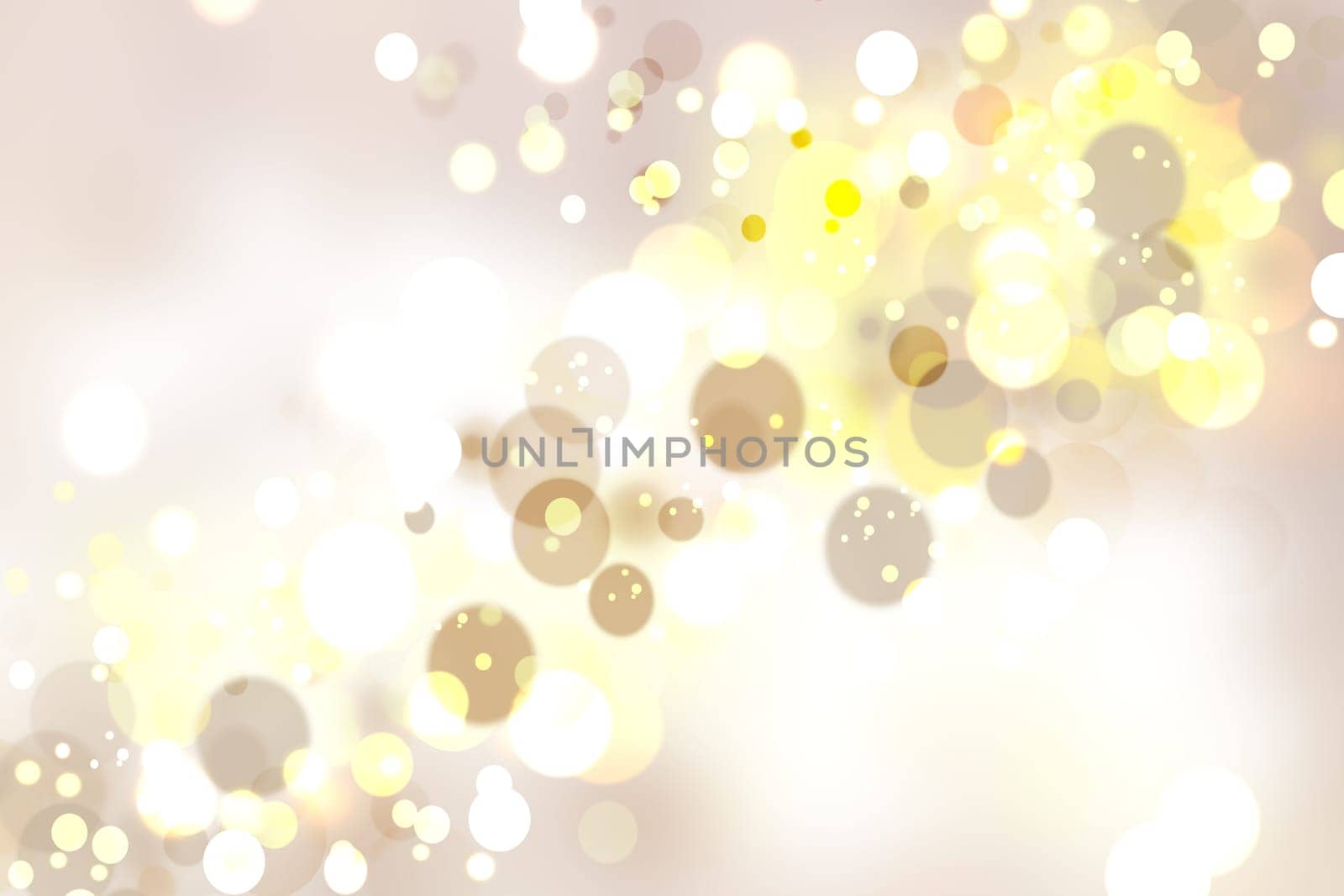 Abstract gold yellow bright bokeh background texture.
